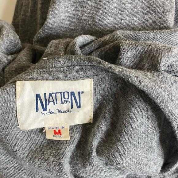 Nation LTD Gray Sleeveless Peplum‎ Bottom Mini Tank Dress Women’s Size Medium - Picture 7 of 9